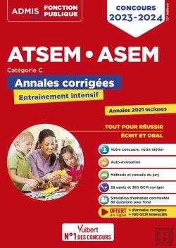 Bertrand.pt - Concours Atsem Et Asem - Categorie C - Annales Corrigees - Agent (Territorial) Specialise Des Ecoles