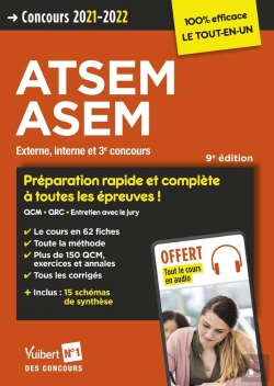 Bertrand.pt - Concours Atsem Et Asem - Catégorie C - Préparation Rapide Et Complète À Toutes Les Épreuves (Édition 2021/2022)