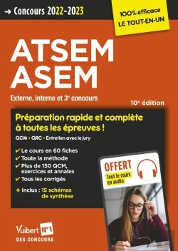 Bertrand.pt - Concours Atsem Et Asem - Categorie C - Preparation Rapide Et Complete A Toutes Les Epreuves - Tout L