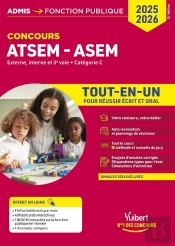 Concours Atsem Et Asem - Catégorie C - Tout-En-Un : Agent (Territorial) Spécialisé Des Écoles Maternelles - Concours Externe, Interne, 3e Voie - 2025-2026