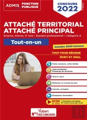 Concours Attache Territorial - Attache Principal - Categorie A - Tout-En-Un - Fil D'Actu Offert - Co