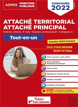 Bertrand.pt - Concours Attache Territorial - Attache Principal - Categorie A - Tout-En-Un - Fil D'Actu Offert - Co