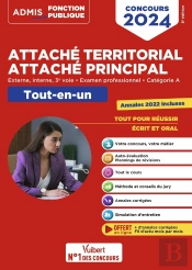 Concours Attaché Territorial Attaché Principal : Catégorie A Tout-En-Un Fil D'Actu Offert ; Concours Externe, Interne, 3e Voie Et Examen Professionnel 2024-2025
