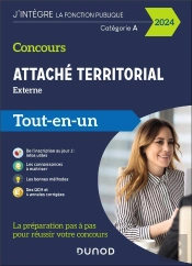 Concours Attaché Territorial ; Externe ; Catégorie A ; Tout-En-Un (Édition 2024)