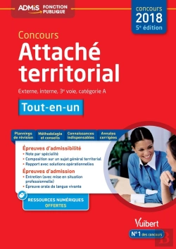 Bertrand.pt - Concours Attaché Territorial ; Externe, Interne, 3e Voie, Catégorie A ; Tout-En-Un (Concours 2018)
