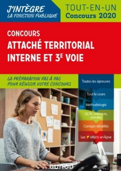 Bertrand.pt - Concours Attache Territorial Interne Et 3e Voie- Tout-En-Un - Concours 2020