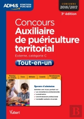 Concours Auxiliaire De Puericulture Territorial Cat C Tt En Un 3e Edt 2016/17