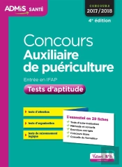 Concours Auxiliaire De Puericulture Tests D'Aptitude 29 Fiches 4e Edt