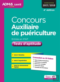 Bertrand.pt - Concours Auxiliaire De Puericulture Tests D'Aptitude 29 Fiches 4e Edt