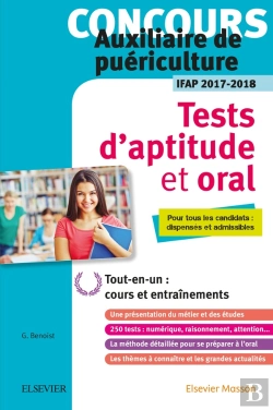 Bertrand.pt - Concours Auxiliaire De Puériculture ; Tests D'Aptitude Et Oral ; Ifap 2017-2018