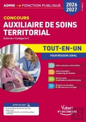 Concours Auxiliaire De Soins Territorial 2026-2027 - Tout-En-Un : Externe - Catégorie C