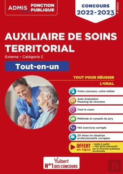 Bertrand.pt - Concours Auxiliaire De Soins Territorial ; Catégorie C ; Tout-En-Un ; Concours Externe 2022-2023