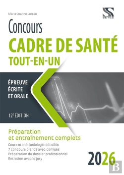 Bertrand.pt - Concours Cadre De Santé 2026 : Tout-En-Un