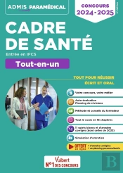 Concours Cadre De Santé : Entrée En Ifcs ; Tout-En-Un ; Concours 2024-2025