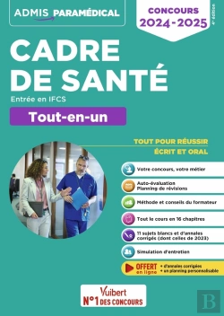 Bertrand.pt - Concours Cadre De Santé : Entrée En Ifcs ; Tout-En-Un ; Concours 2024-2025