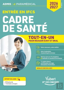 Bertrand.pt - Concours Cadre De Santé - Entrée En Ifcs - Tout-En-Un : Concours 2026-2027