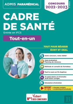 Bertrand.pt - Concours Cadre De Sante - Entree En Ifcs - Tout-En-Un