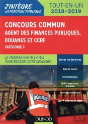 Concours Commun Agent Des Finances Publiques, Douanes Et Ccrf - 2018/2019 - Categorie C - Tout-En-Un