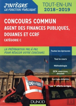 Bertrand.pt - Concours Commun Agent Des Finances Publiques, Douanes Et Ccrf - 2018/2019 - Categorie C - Tout-En-Un