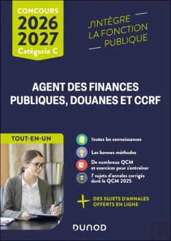 Bertrand.pt - Concours Commun Agent Des Finances Publiques, Douanes Et Ccrf ; Catégorie C ; Tout-En-Un (Édition 2026/2027)