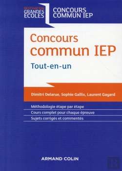 Bertrand.pt - Concours Commun Des Iep ; 1ère Année ; Tout-En-Un