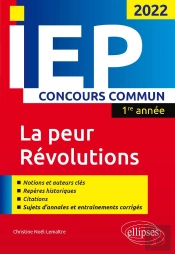 Concours Commun Iep 2022 : 1re Année ; Nouveau Thème / Révolutions