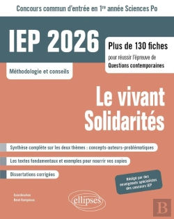 Bertrand.pt - Concours Commun Iep 2026 : Le Vivant / Solidarités