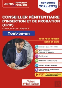 Bertrand.pt - Concours Conseiller Pénitentiaire D'Insertion Et De Probation (Cpip) : Catégorie A Tout-En-Un