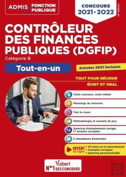 Bertrand.pt - Concours Contrôleur Des Finances Publiques (Dgfip) - Catégorie B - Tout-En-Un - Concours (Édition 2021/2022)
