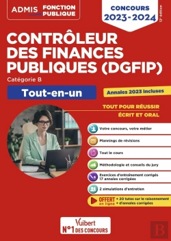 Bertrand.pt - Concours Controleur Des Finances Publiques (Dgfip) - Categorie B - Tout-En-Un - Concours Externe 202