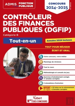 Bertrand.pt - Concours Contrôleur Des Finances Publiques (Dgfip) : Catégorie B ; Tout-En-Un ; Concours Externe 2024-2025 (Édition 2024/2025)