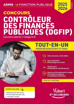 Bertrand.pt - Concours Contrôleur Des Finances Publiques (Dgfip) - Catégorie B - Tout-En-Un : Concours Externe 2025-2026 20 Tutos Offerts