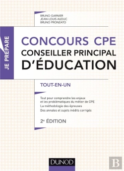 Bertrand.pt - Concours Cpe ; Conseiller Principal D'Éducation ; Tout-En-Un ; Nouveau Concours (2e Édition)