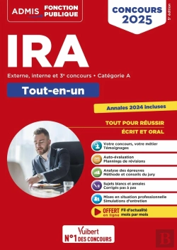Bertrand.pt - Concours D'Accès Aux Ira - Catégorie A - Tout-En-Un : Instituts Régionaux D'Administration - Externe, Interne Et 3e Concours  - Concours 2025