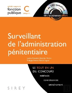 Bertrand.pt - Concours De La Fonction Publique ; Surveillant De L'Administration Pénitentiaire ; Catégorie C