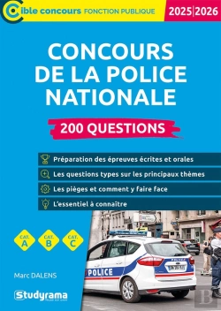 Bertrand.pt - Concours De La Police Nationale : 200 Questions (Édition 2025/2026)