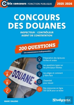 Bertrand.pt - Concours Des Douanes : 200 Questions (Catégories A, B Et C) (Édition 2025/2026)
