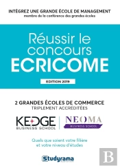 Concours Ecricome Prépa ; Annales Corrigées (Édition 2019)