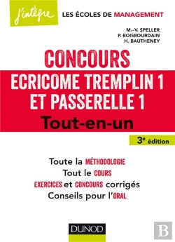 Bertrand.pt - Concours Ecricome Tremplin 1 Et Passerelle 1 (3e Edition) ; Tout-En-Un