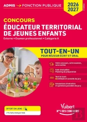 Concours Éducateur Territorial De Jeunes Enfants - Tout-En-Un - Catégorie A : Concours 2026-2027
