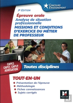 Bertrand.pt - Concours Enseignement - Analyse De Situation Professionnelle - Oral Capes, Capet, Caplp, Agregation