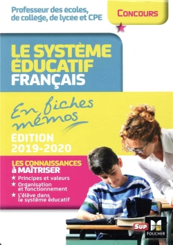 Bertrand.pt - Concours Enseignement - Le Systeme Educatif Francais En Fiches Memos - 2019-2020 - Revision