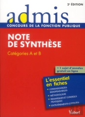 Concours Epreuve Note De Synthese Ecrit Cat A Et B 2e Edt