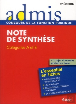 Bertrand.pt - Concours Epreuve Note De Synthese Ecrit Cat A Et B 2e Edt