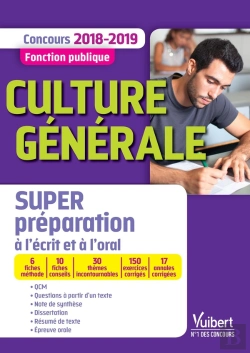 Bertrand.pt - Concours Fonction Publique ; Culture Générale ; Super Préparation À Toutes Les Épreuves (Concours 2018/2019)