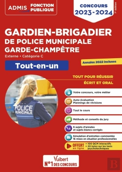 Bertrand.pt - Concours Gardien-Brigadier De Police Municipale Et Garde-Champêtre : Catégorie C Tout-En-Un