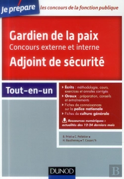 Bertrand.pt - Concours Gardien De La Paix, Adjoint De Sécurité