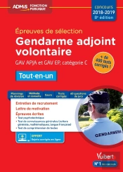 Concours Gendarme Adjoint Volontaire (Gav), Agent De Police Judiciaire Adjoint (Apja) ; Épreuves De Sélection, Catégorie C ; Tout-En-Un (Concours 2018/2019)
