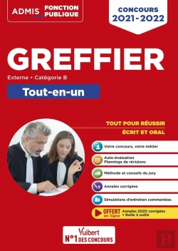 Bertrand.pt - Concours Greffier ; Catégorie B - Tout-En-Un - Annales 2020 Incluses (Édition 2021/2022)