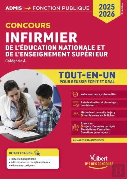 Bertrand.pt - Concours Infirmier De L'Éducation Nationale Et De L'Enseignement Supérieur - Tout-En-Un : Concours 2025-2026
